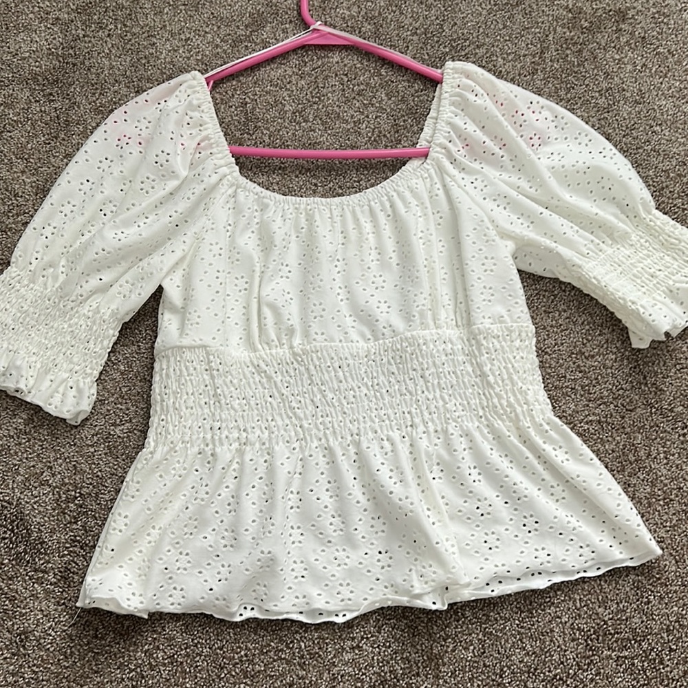 white fancy top